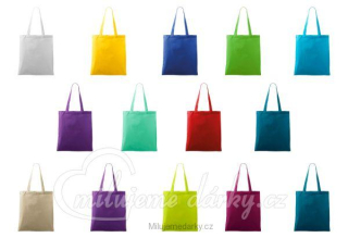 Nákupní taška bavlněná s dlouhými držadly, 140g, bez potisku, barva dle výběru