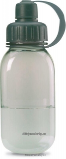 plastová šedá láhev na nápoje 0,5 l