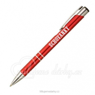 Kovové pero s logem Schovanky, barva na vyžádání