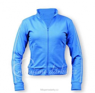 stylová dámská mikina terry jacket modrá - SX
