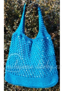 Originální ručně vyrobená modrá taška z kolekce Milujemedarky