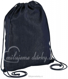 jednoduchý džínový batoh Energy tmavě modrý denim