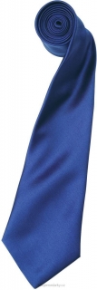 Jednoduchá marine blue modrá saténová kravata