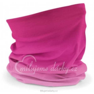 Morf® Ombré bandana - víceúčelový šátek/nákrčník na zakrytí úst, nosu, růžová