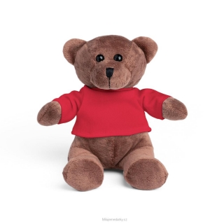 Plyšový medvídek v červeném tričku