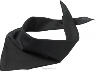 Jednoduchý trojcípý šátek, černý