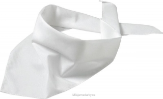 Jednoduchý trojcípý šátek, bílý