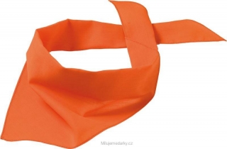 Jednoduchý trojcípý šátek, oranžový