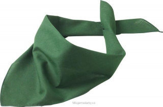 Jednoduchý trojcípý šátek, tmavě zelený