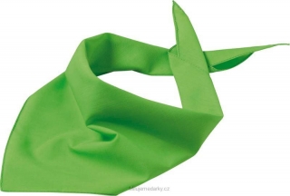 Jednoduchý trojcípý šátek, limetkově zelený