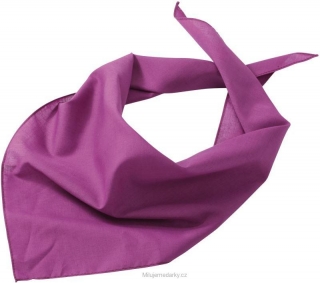 Jednoduchý trojcípý šátek, fialový