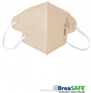BREASAFE® COMMUNITY MASK FFP296K, velikost L, barva béžová, balení 5ks
