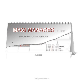 MAXI MANAGER 2022 stolní kalendář, 32x17,5 cm, 1 ks