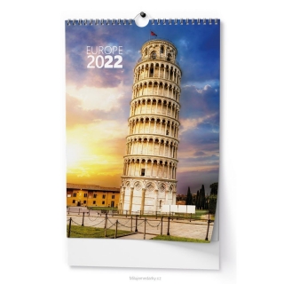 Evropa, nástěnný kalendář 2022