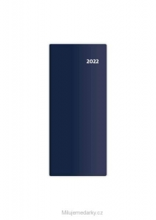 KAPSÁŘ měsíční plánovací diář 2022 modrý