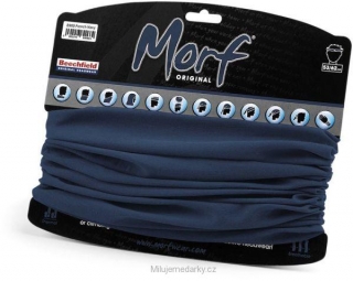 Nákrčník -Bandana Morf®-víceúčelový šátek na zakrytí úst, nosu, tmavě modrá