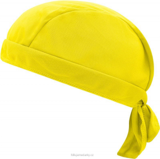 funkční sportovní / pirátský šátek žlutý