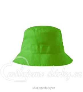 Malý dětský zelený plátěný klobouk classic