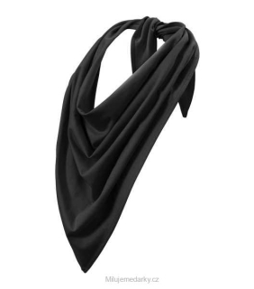 Trojcípý sportovní žerzejový šátek, černý