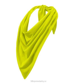 Trojcípý sportovní žerzejový šátek, limetkově zelený