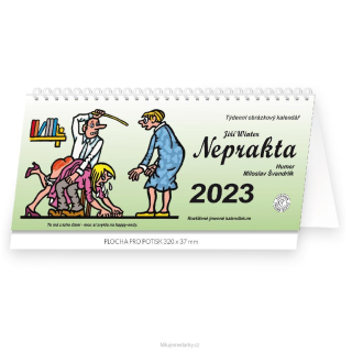 Stolní týdenní kalendář NEPRAKTA - ŠVANDRLÍK 2023, 1 ks