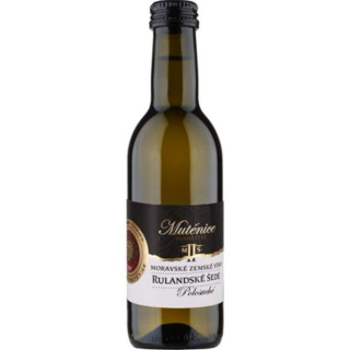 RULANDSKÉ ŠEDÉ MINI, Moravian Series II. Moravské zemské víno,Polosuché,  0,187l