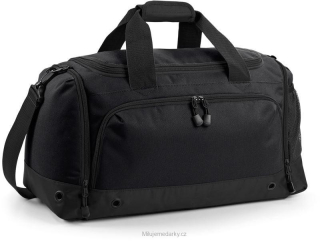 Sportovní/cestovní taška BagBase se zakulacenými kapsami, černá