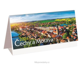Stolní týdenní kalendář ČECHY A MORAVA, 2024