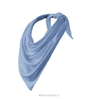 Trojcípý sportovní žerzejový šátek, světle modrý