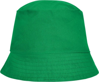 Zelený lehký bavlněný plážový klobouk vhodný pro děti i dospělé