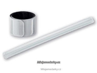 Bezpečnostní reflexní pásek ve fluorescentní bílé barvě