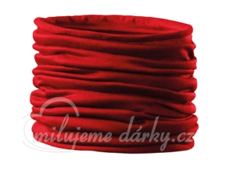 Multifunkční šátek, bandana/nákrčník, červená