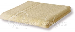 světle žlutý froté ručník LUXURY, gramáž 400 g/m2