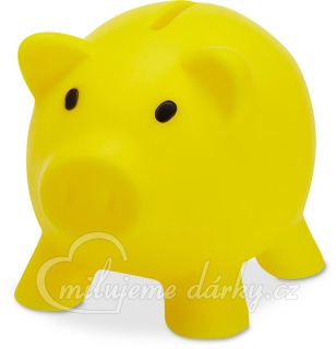 Žluté prasátko - pokladnička z PVC