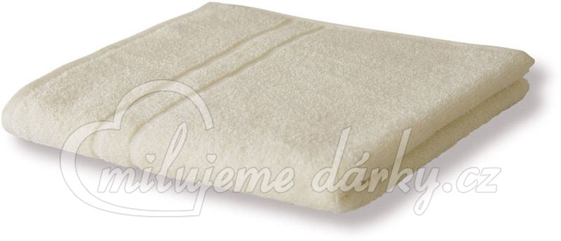 krémový froté ručník LUXURY, gramáž 400 g/m2