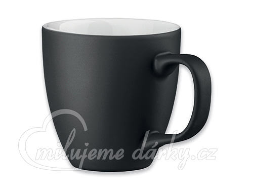 PANTHONY MAT, porcelánový hrnek o objemu, černá