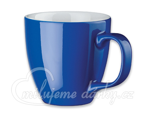 PANTHONY, porcelánový hrnek o objemu 450ml, modrá, 1ks