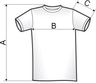 Velikostní tabulka trička