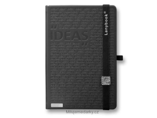 Lanybook IDEAS černý zápisník